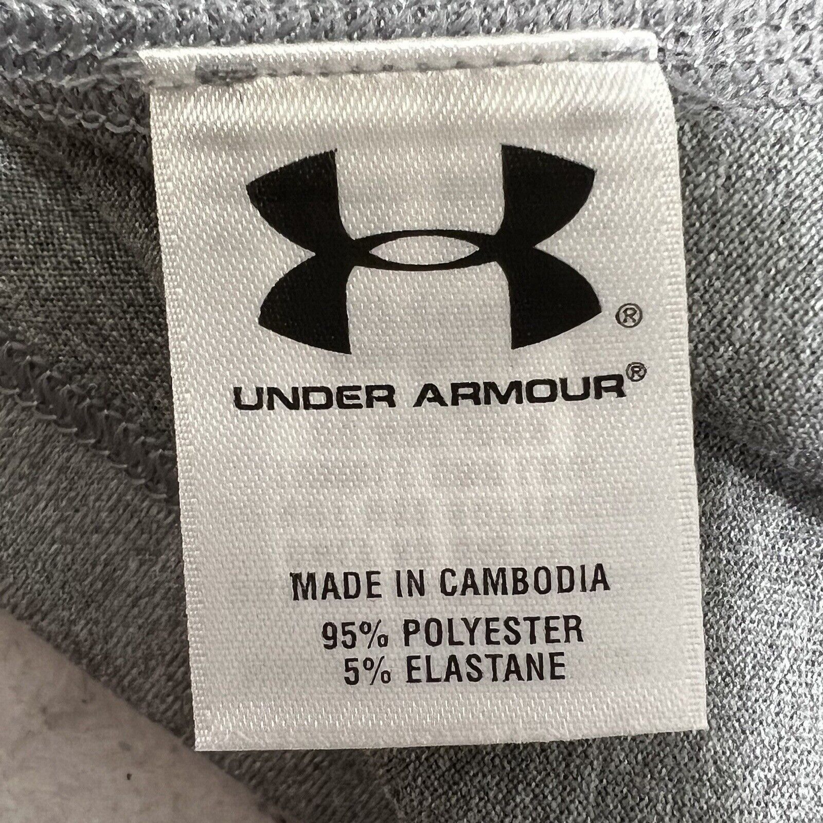 Under Armour Under Armour HeatGear Short Sleeve Athletic Gray T Shirt Size L / US 10 / IT 46 - 4 Thumbnail