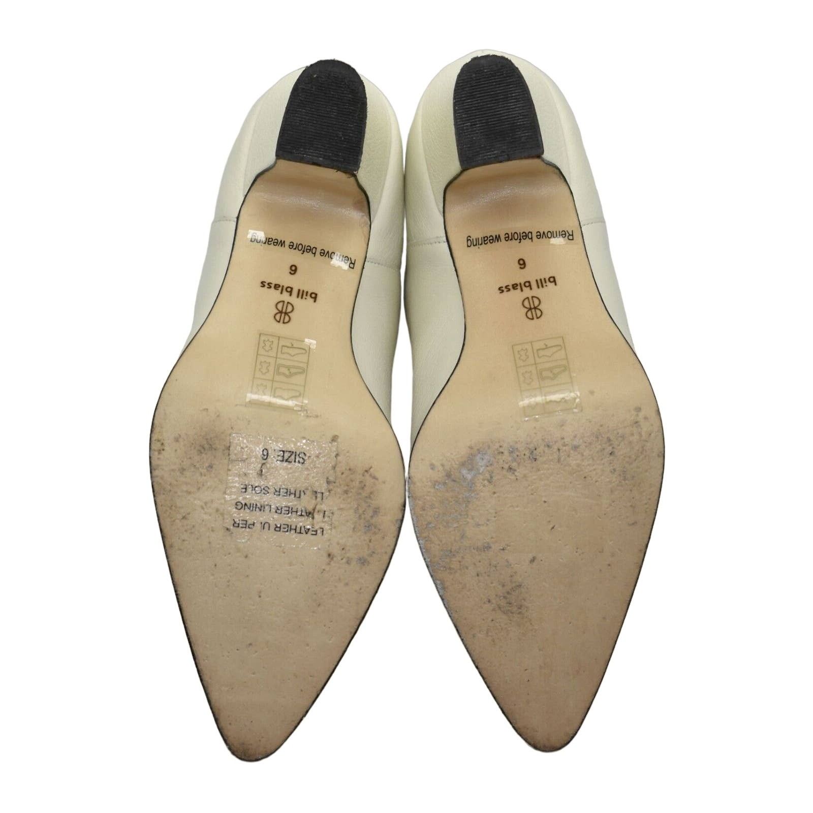 Bill Blass BILL BLASS Payton White Goat Leather Bootie Shoes Sz 6 $228 Size US 6 / IT 36 - 6 Thumbnail