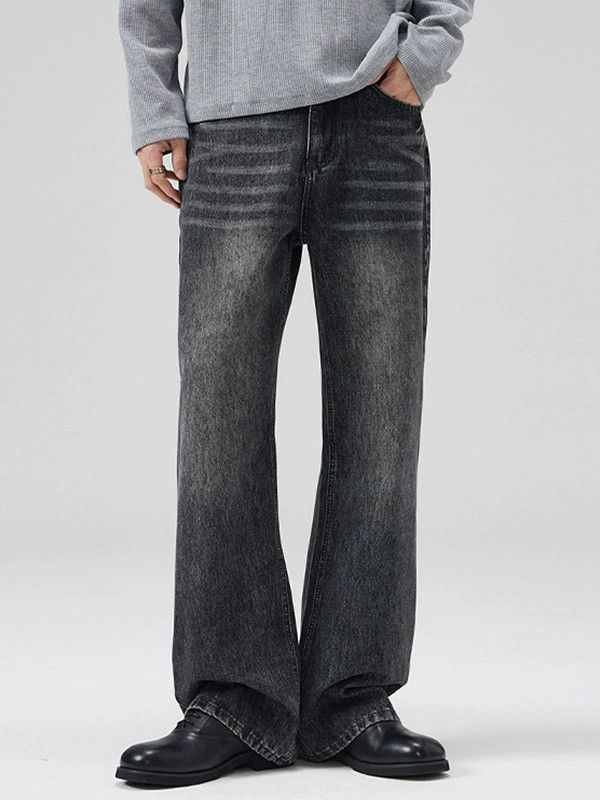 Vintage American distressed black vintage whisker bootcut jeans Size US 32 / EU 48 - 1 Thumbnail