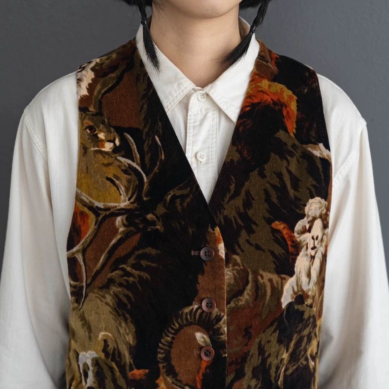 Kenzo KENZO Brown velvet vest vintage Size M / US 6-8 / IT 42-44 - 6 Thumbnail