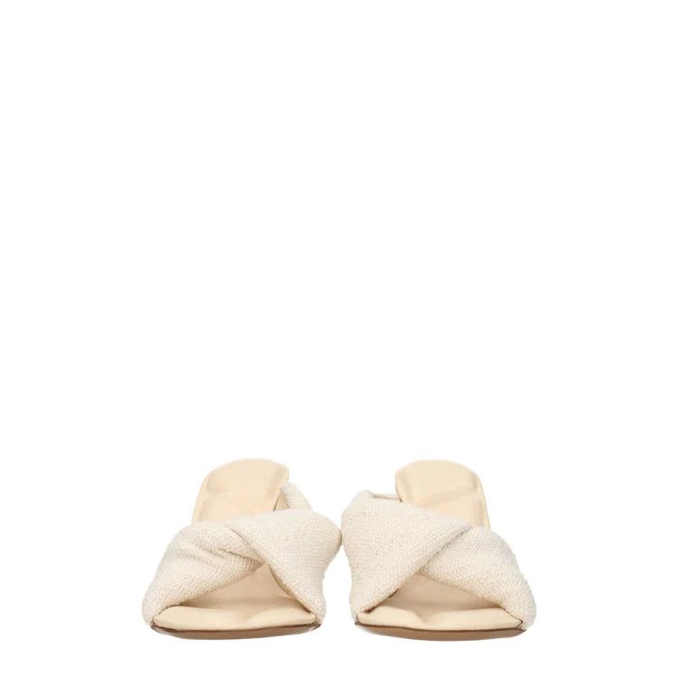Jacquemus ob1o1e1124 Fabric Sandals in Beige Size US 6 / IT 36 - 3 Thumbnail