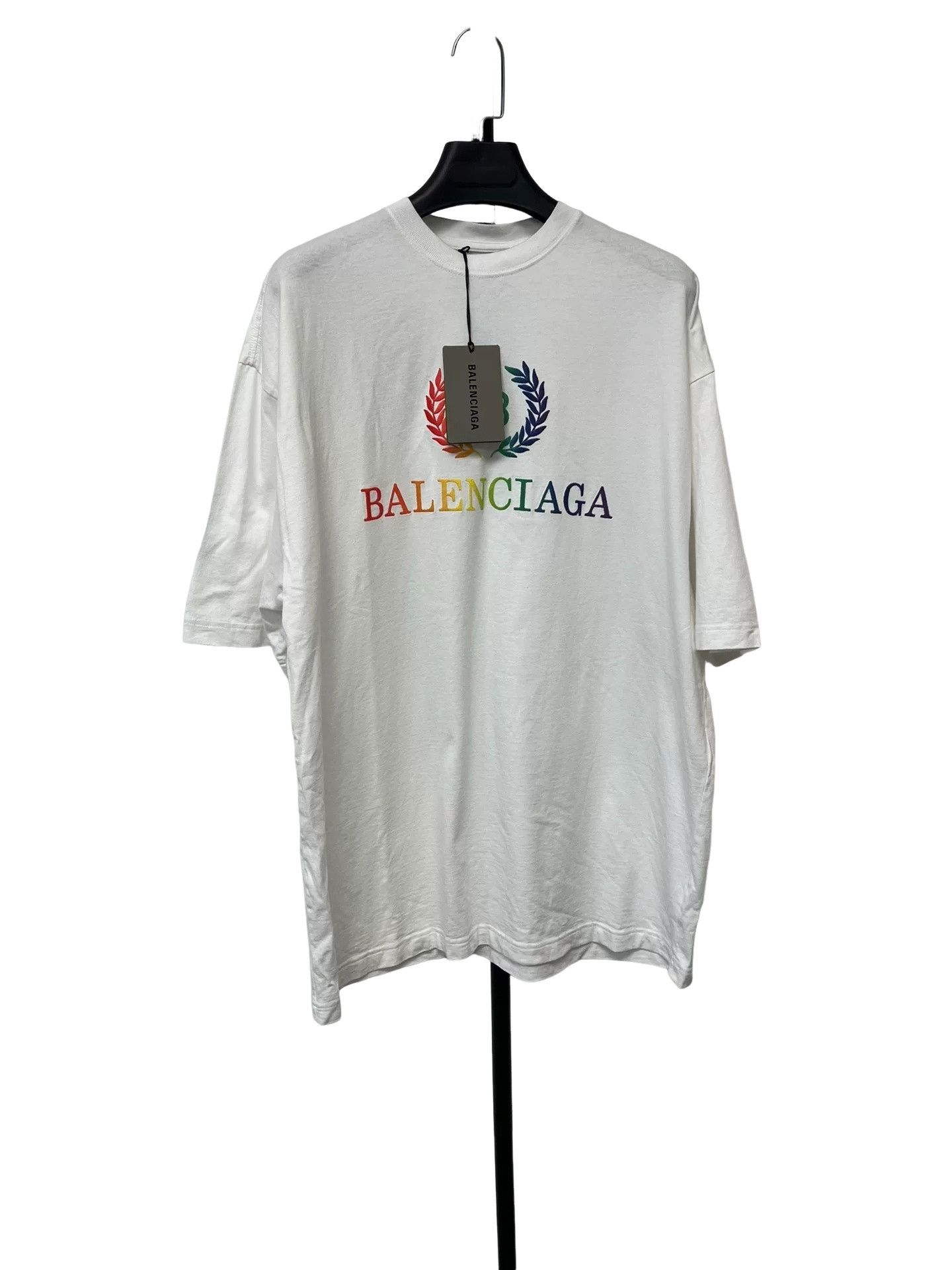 Balenciaga Balenciaga Rainbow Laurel Graphic T-Shirt US M Size US M / EU 48-50 / 2 - 1 Thumbnail