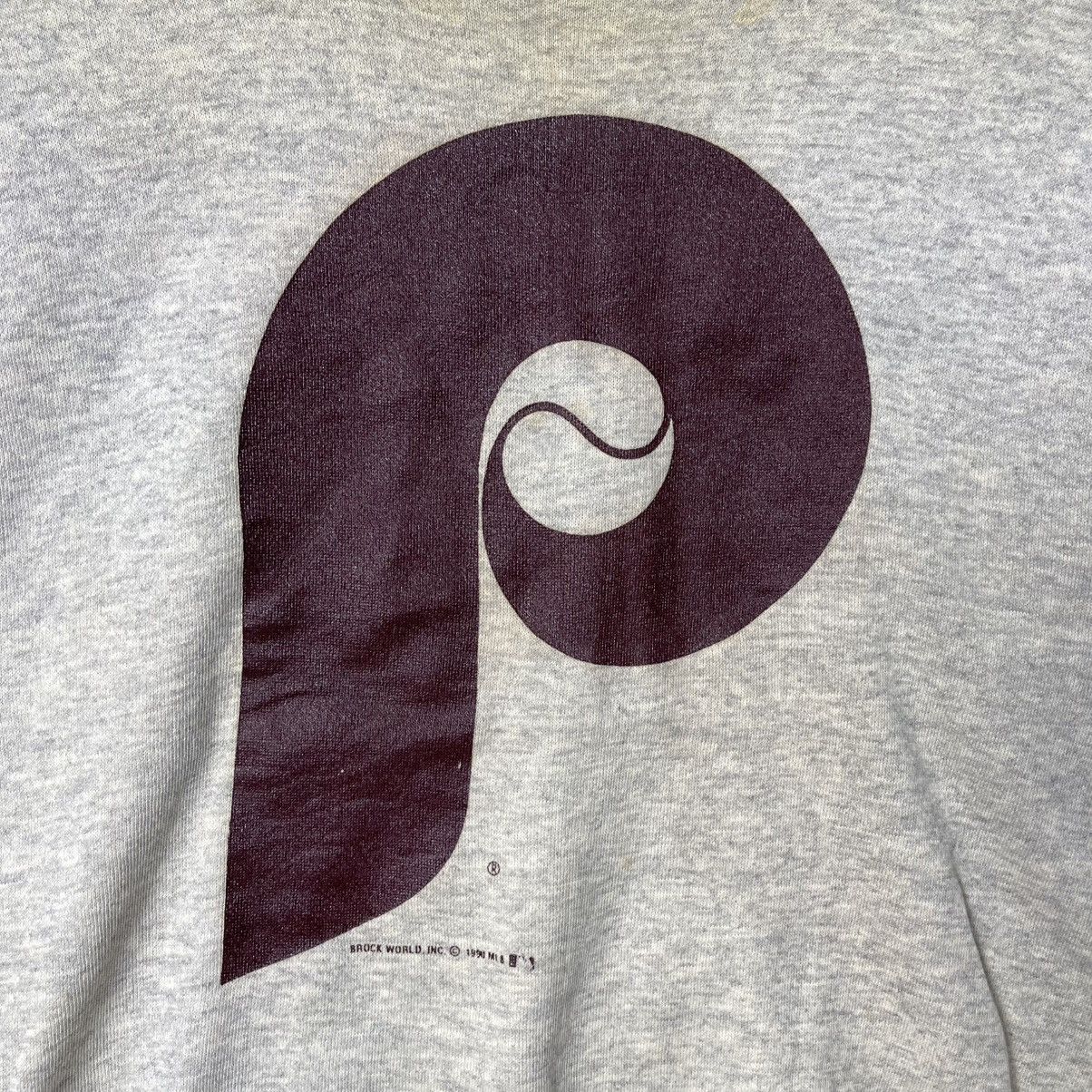 Velva Sheen Vintage Philadelphia Phillies “P” Logo Sweatshirt (1990) Size US M / EU 48-50 / 2 - 3 Thumbnail