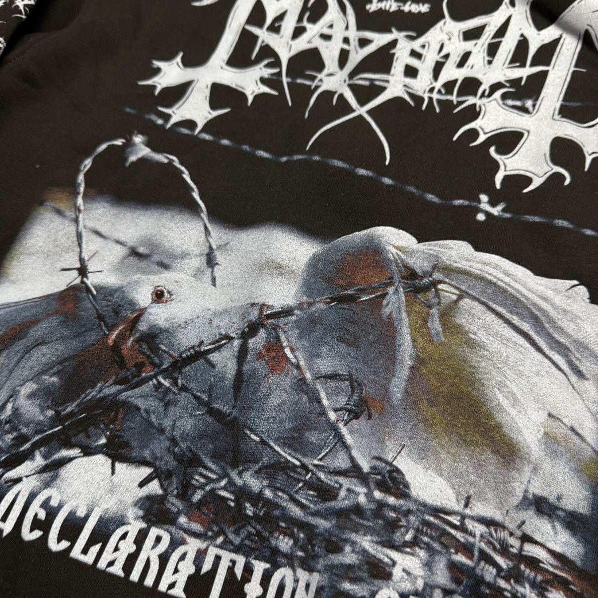 Band Tees Vintage Mayhem Grand Declaration Of War 00s Hoodie Size US L / EU 52-54 / 3 - 8 Thumbnail