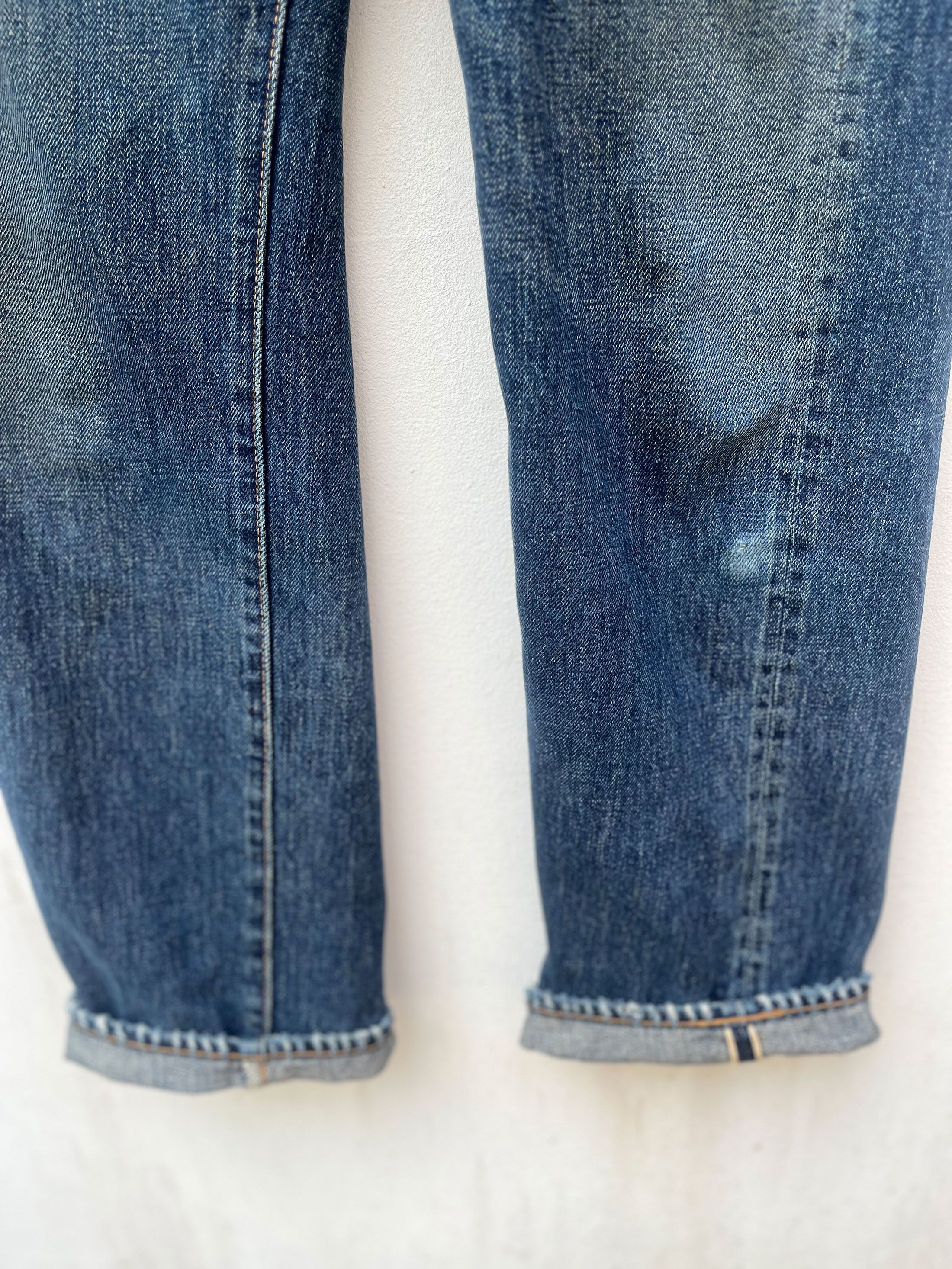 Denime Japanese Denime Jeans Selvedge Redline Twisted Leg Size US 29 - 3 Thumbnail