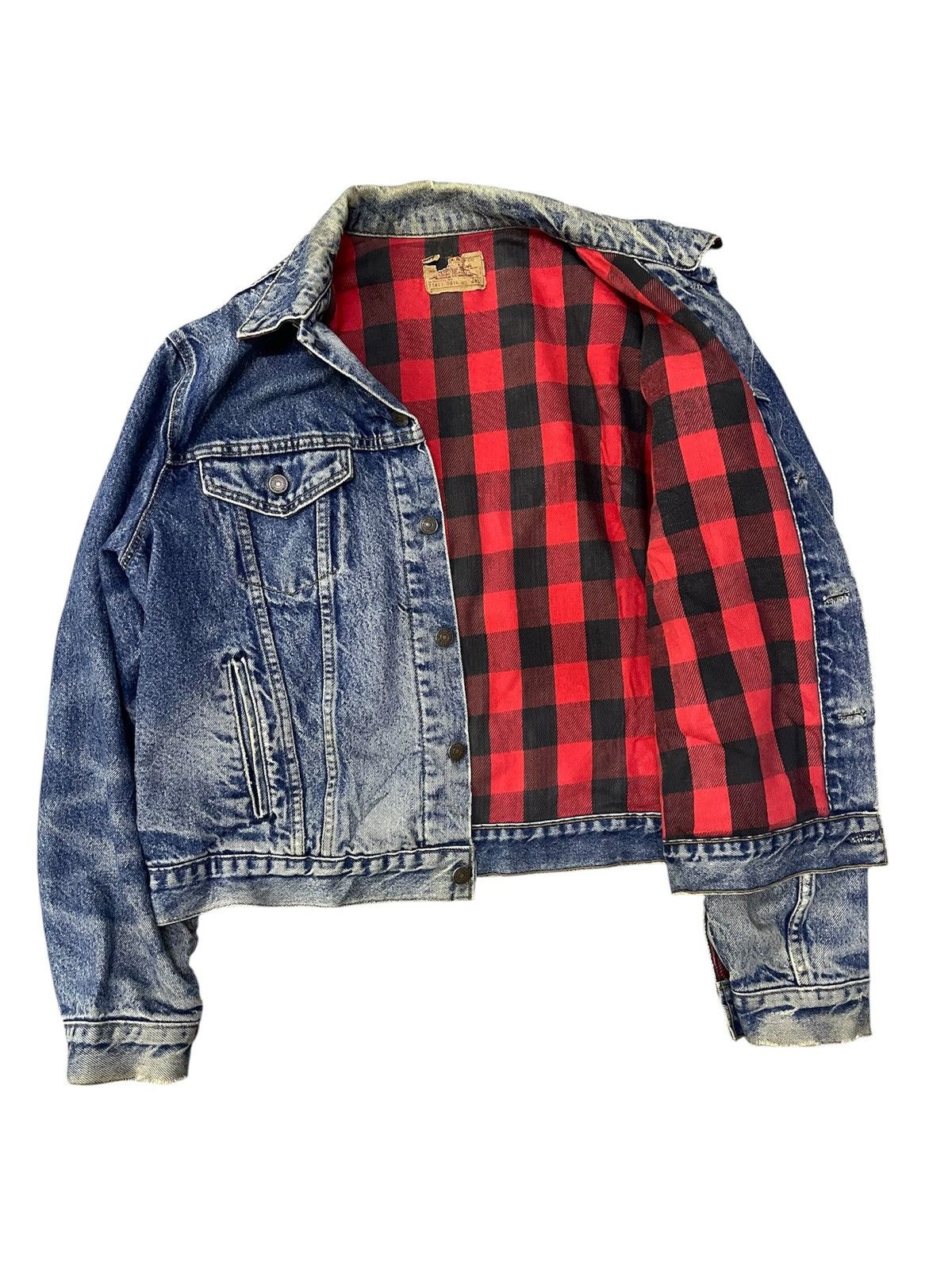 Levi's Vintage Clothing 80s LEVIS 71411 0816 TRUCKER BLANKET DENIM Size US L / EU 52-54 / 3 - 3 Thumbnail