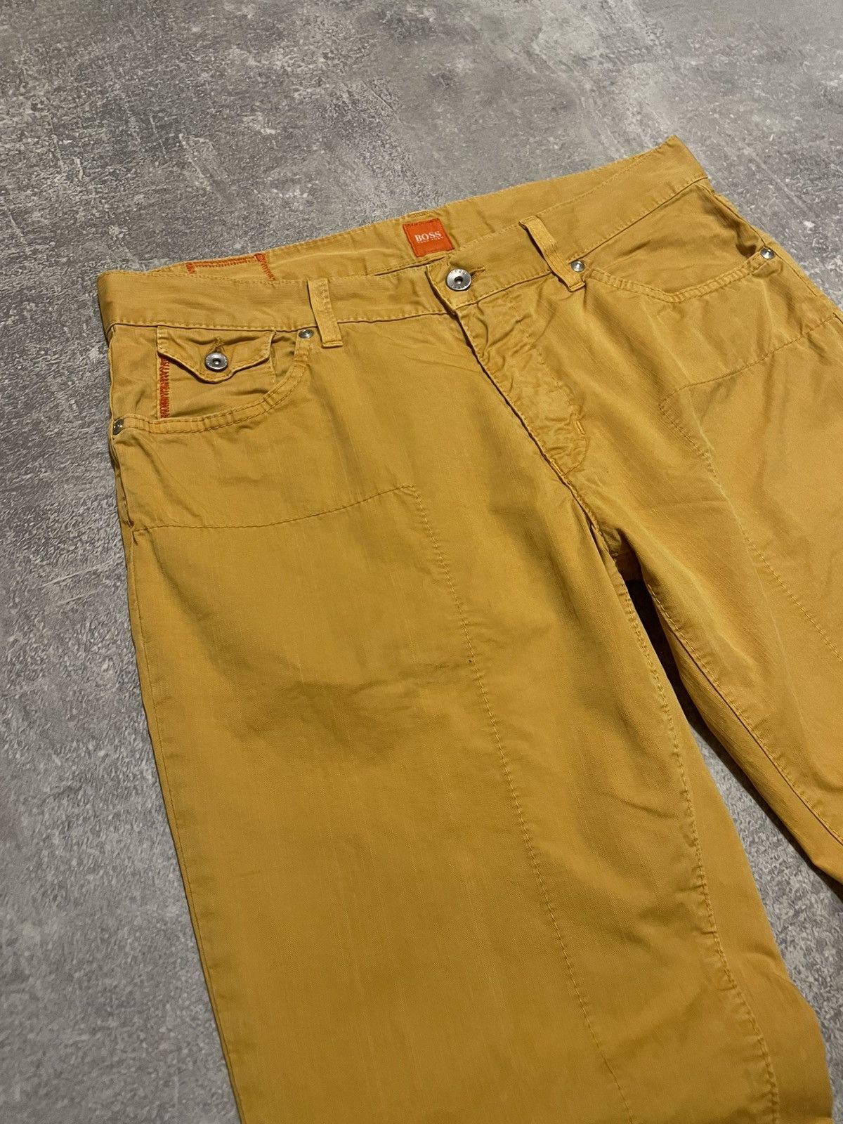 Hugo Boss Vintage Hugo Boss Yellow Pants Y2K Size 34/34 Size US 34 / EU 50 - 8 Thumbnail