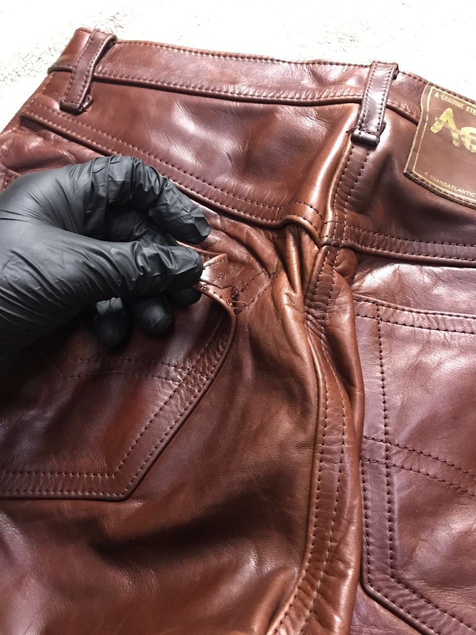 Aero Leathers × Vintage Aero Leather Horsehide Leather Pants Size US 29 - 8 Thumbnail