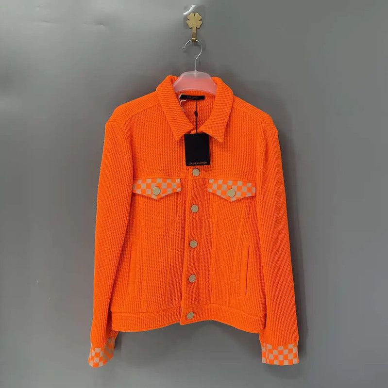 Louis Vuitton Louis Vuitton Orange Cotton Men's Jacket 0089 Size M / US 6-8 / IT 42-44 - 1 Thumbnail