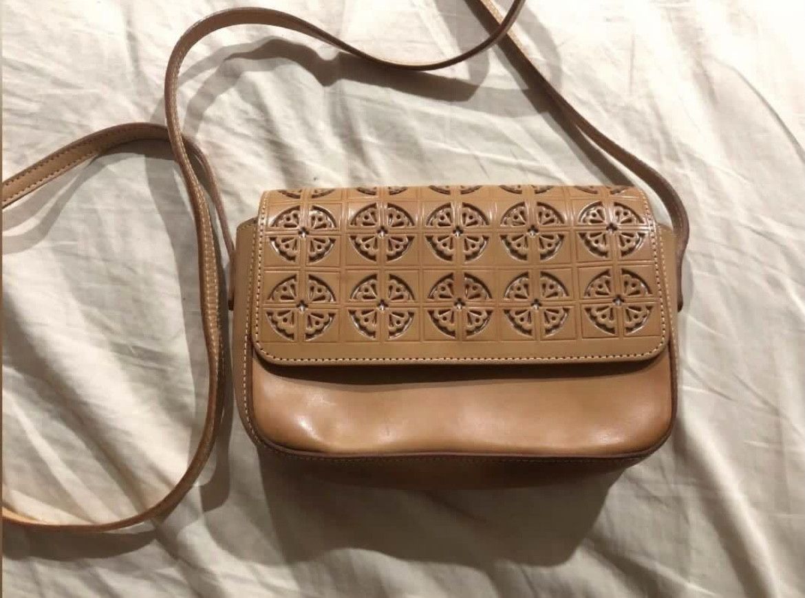 Paul & Joe Paul and Joe Paris Natural Tan Leather Sling Bag Size ONE SIZE - 4 Thumbnail