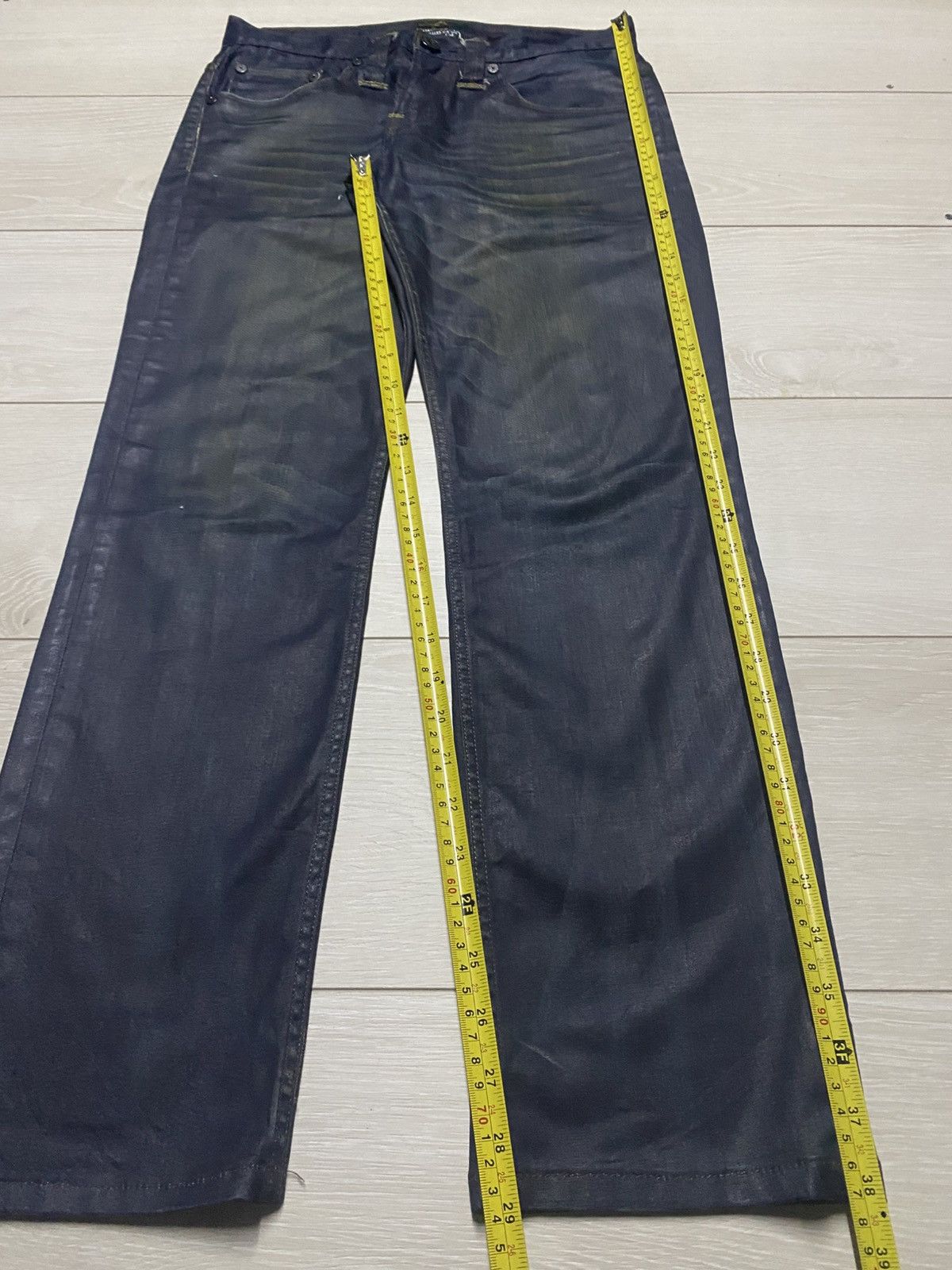 Levi's Levis Y2K Black Denim Distressed Slim Fit Jeans Size US 30 / EU 46 - 15 Thumbnail
