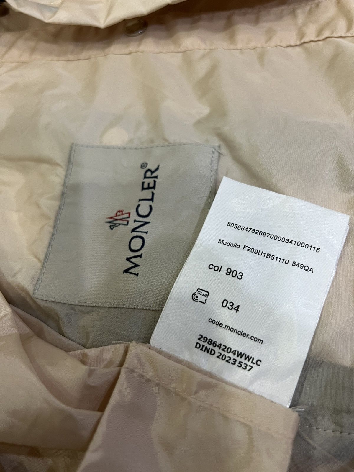 Moncler Moncler Lico gabardine jacket Size S / US 4 / IT 40 - 16 Thumbnail