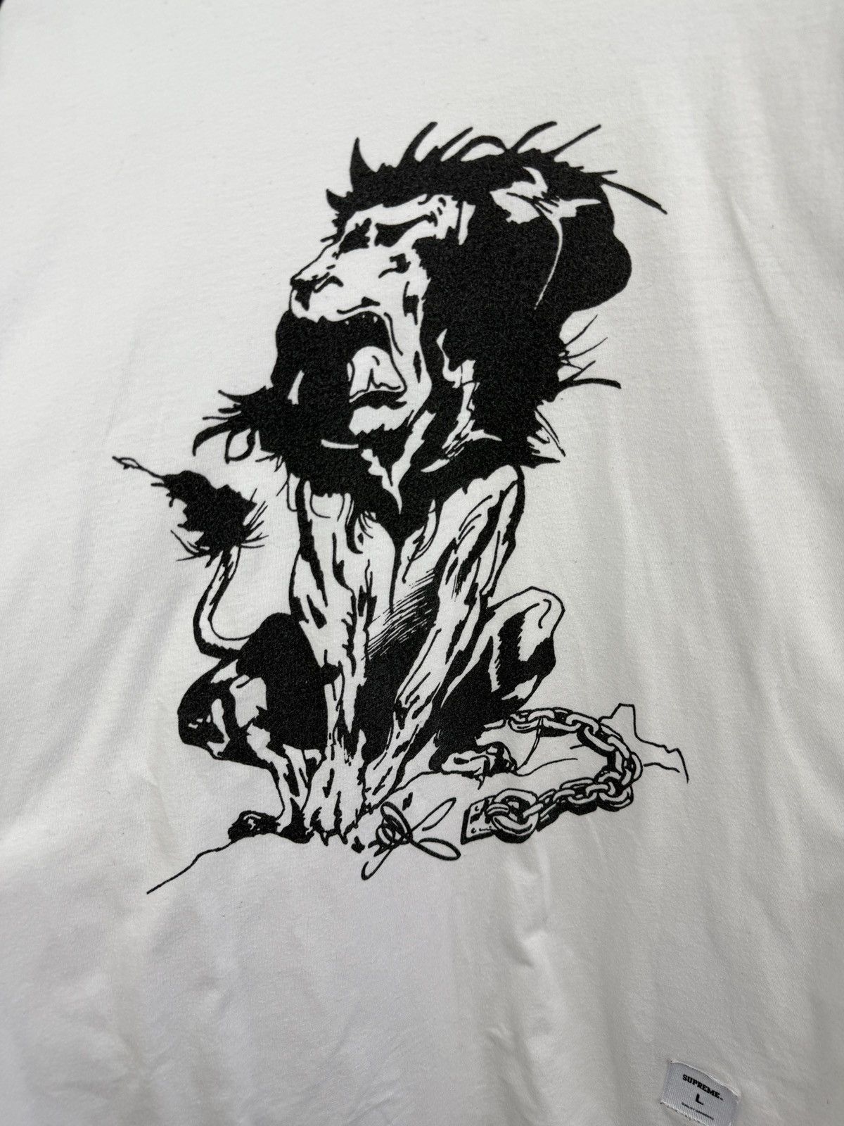 Supreme 🇺🇸 Y2K Supreme Lion Raglan Baseball SS18 Long Sleeve Rare Size US L / EU 52-54 / 3 - 4 Thumbnail