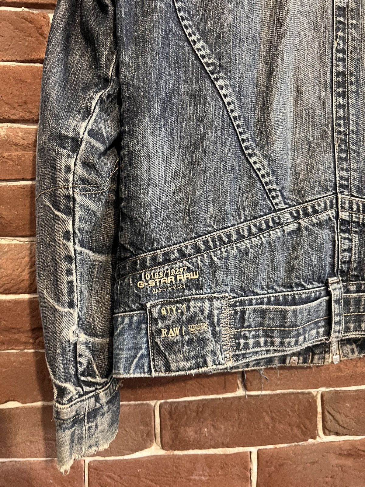 G-Star G Star Raw Cargo Multpocket Distressed Denim Jacket XL Size US XL / EU 56 / 4 - 11 Thumbnail