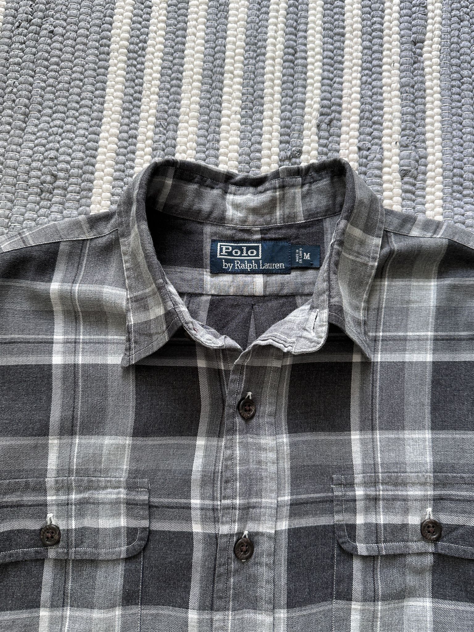 Polo Ralph Lauren Vintage Polo Ralph Lauren Gray Check Shirt Size US M / EU 48-50 / 2 - 8 Thumbnail