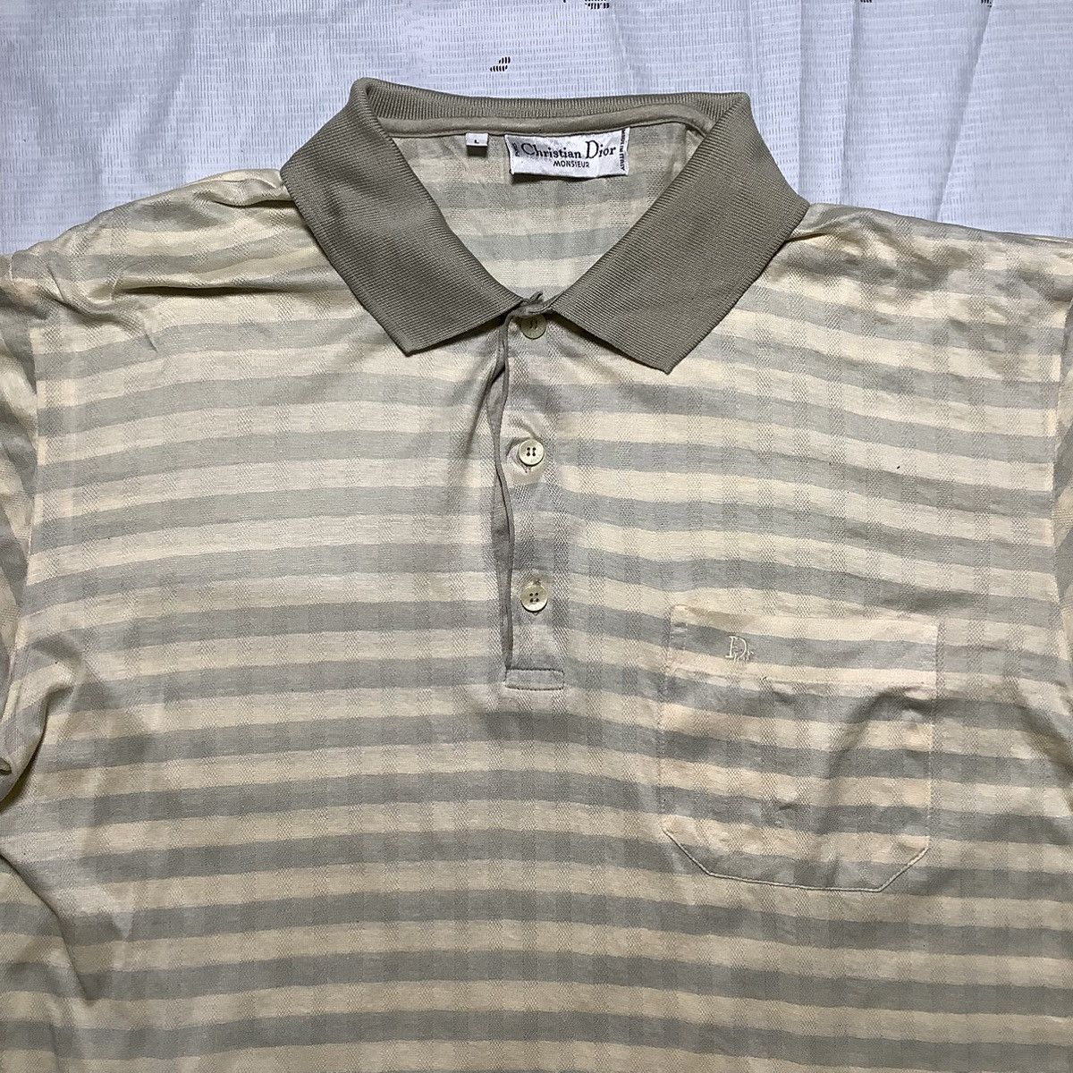 Christian Dior Monsieur Christian Dior Monsieur Polo Texture Vintage Size US L / EU 52-54 / 3 - 2 Thumbnail