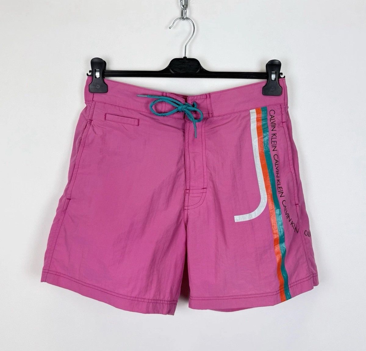 Calvin Klein Calvin Klein Swim Wear Trunks Shorts Beach Top Nylon Pockets Size US 30 / EU 46 - 1 Thumbnail