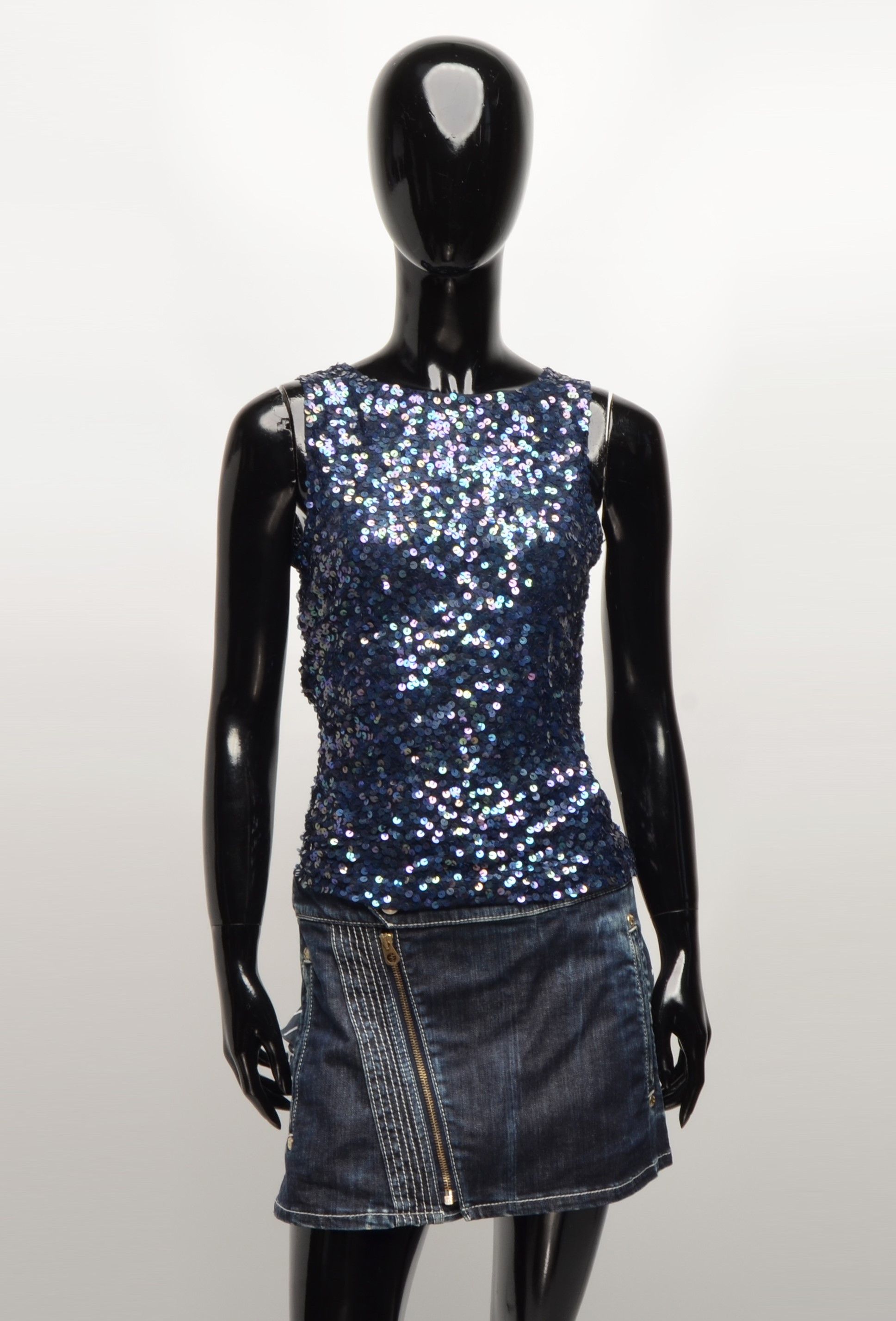 Vintage Vintage Angie 90's Event Collection Sequin Beaded Top Size S / US 4 / IT 40 - 1 Thumbnail