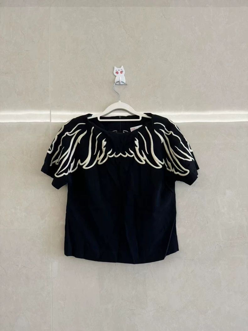 Valentino Valentino Black Short Sleeve Top Size US M / EU 48-50 / 2 - 1 Thumbnail