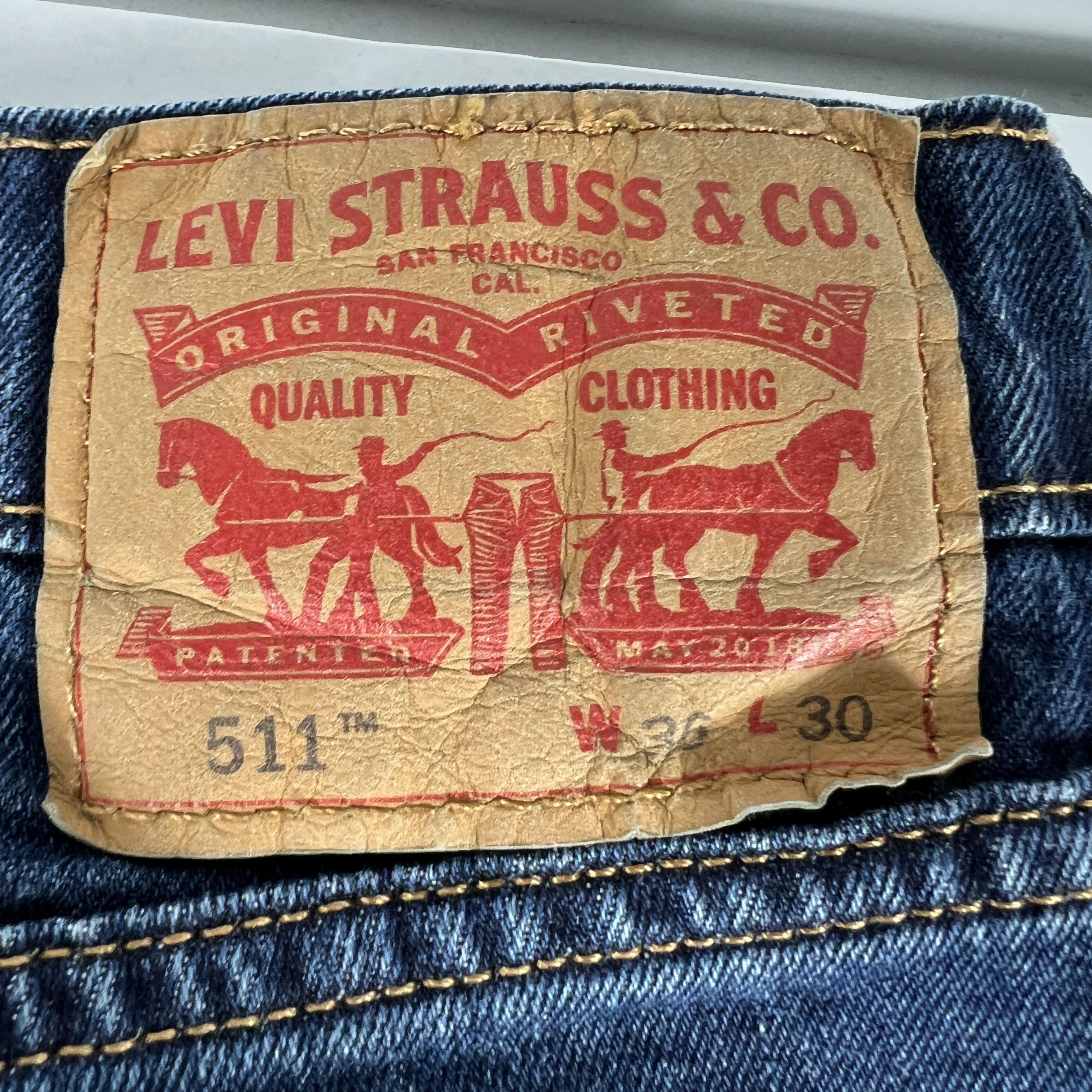 Levi's Levi's Jeans 511 Slim Straight Blue Faded Stretch Denim Size US 36 / EU 52 - 14 Thumbnail