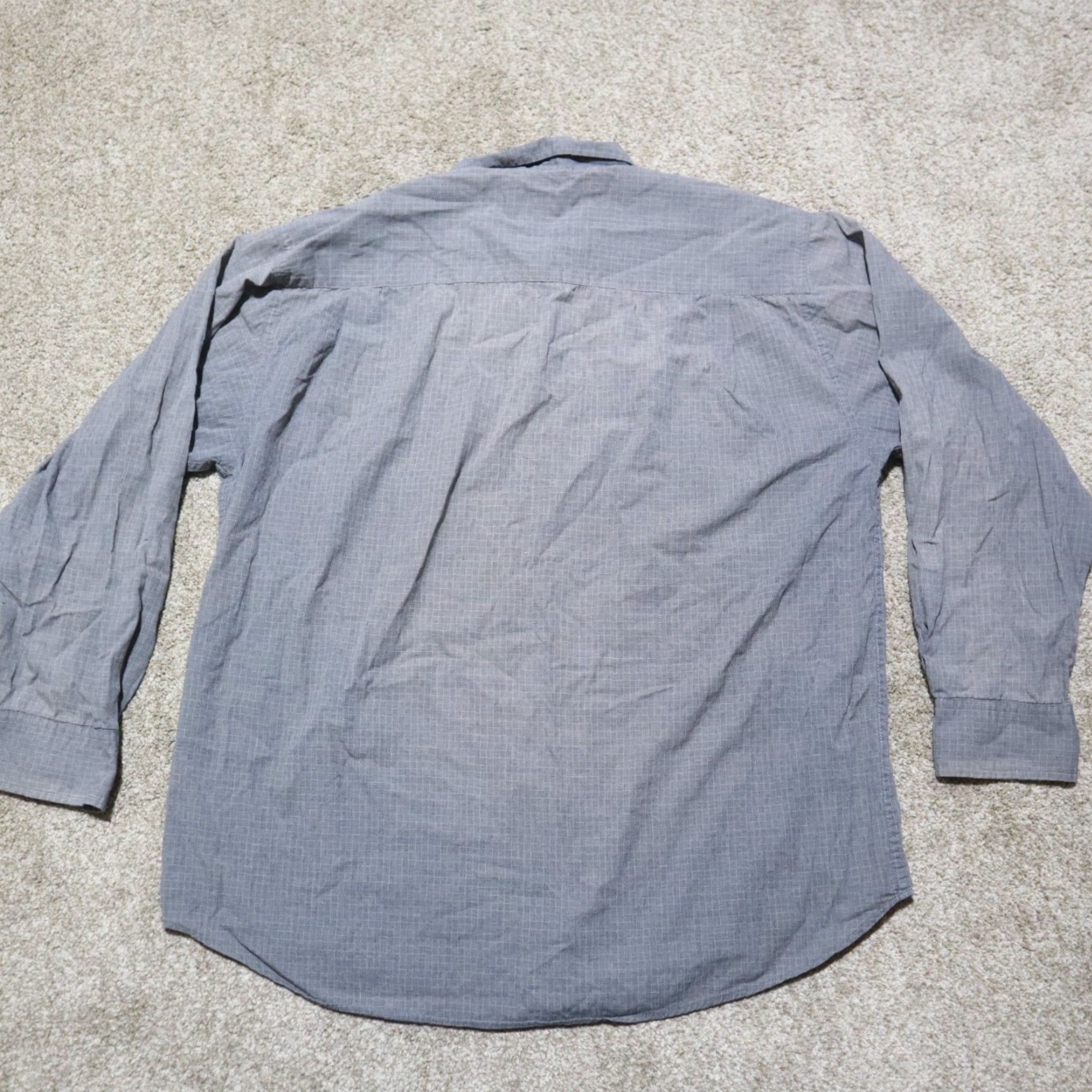 Croft & Barrow Croft & Barrow Shirt Geometric Pattern Button Up Gray Long Sleeve Mens M Size US M / EU 48-50 / 2 - 7 Thumbnail