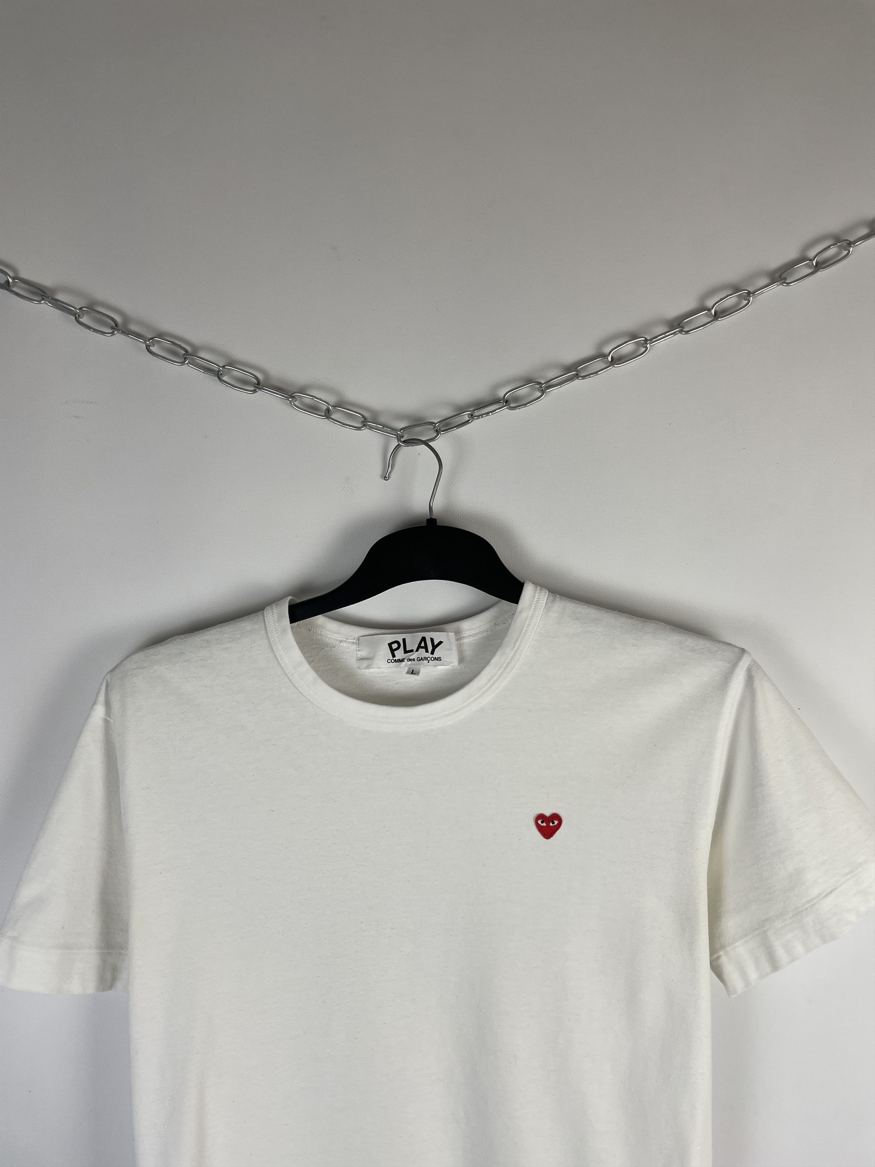 Comme des Garcons Play Comme des Garçons tee logo hearts Size US L / EU 52-54 / 3 - 3 Thumbnail