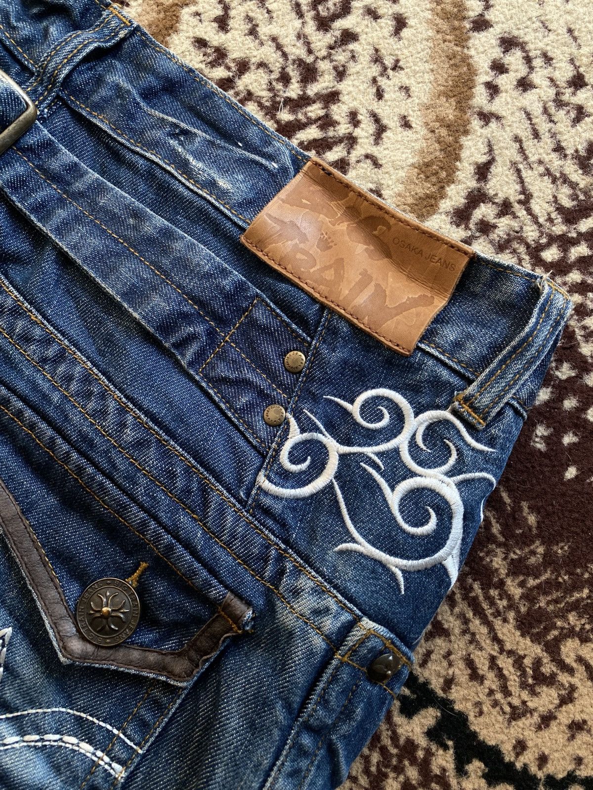 Hysteric Glamour Osaka Big Train Buckle Back Jeans Size US 34 / EU 50 - 6 Thumbnail