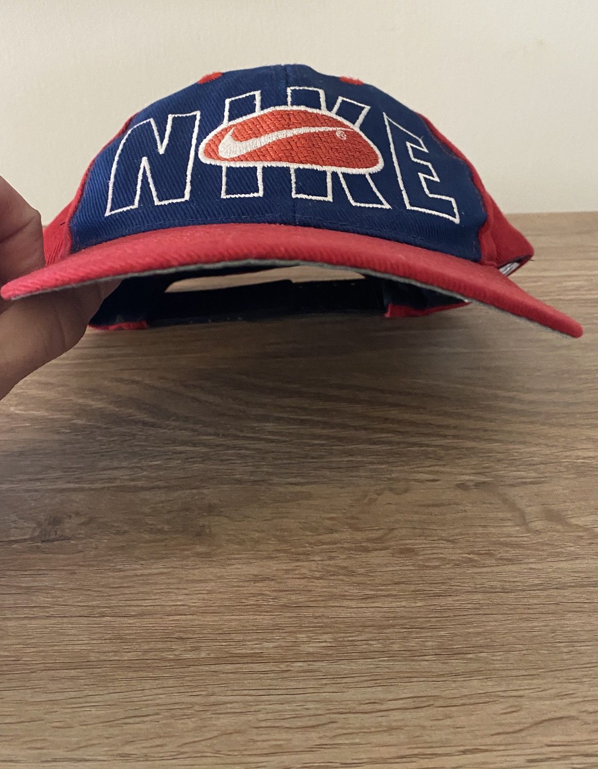 Nike Vintage 90’s Nike Spell Out Double Snap Back Youth Hat Cap Size ONE SIZE - 4 Thumbnail
