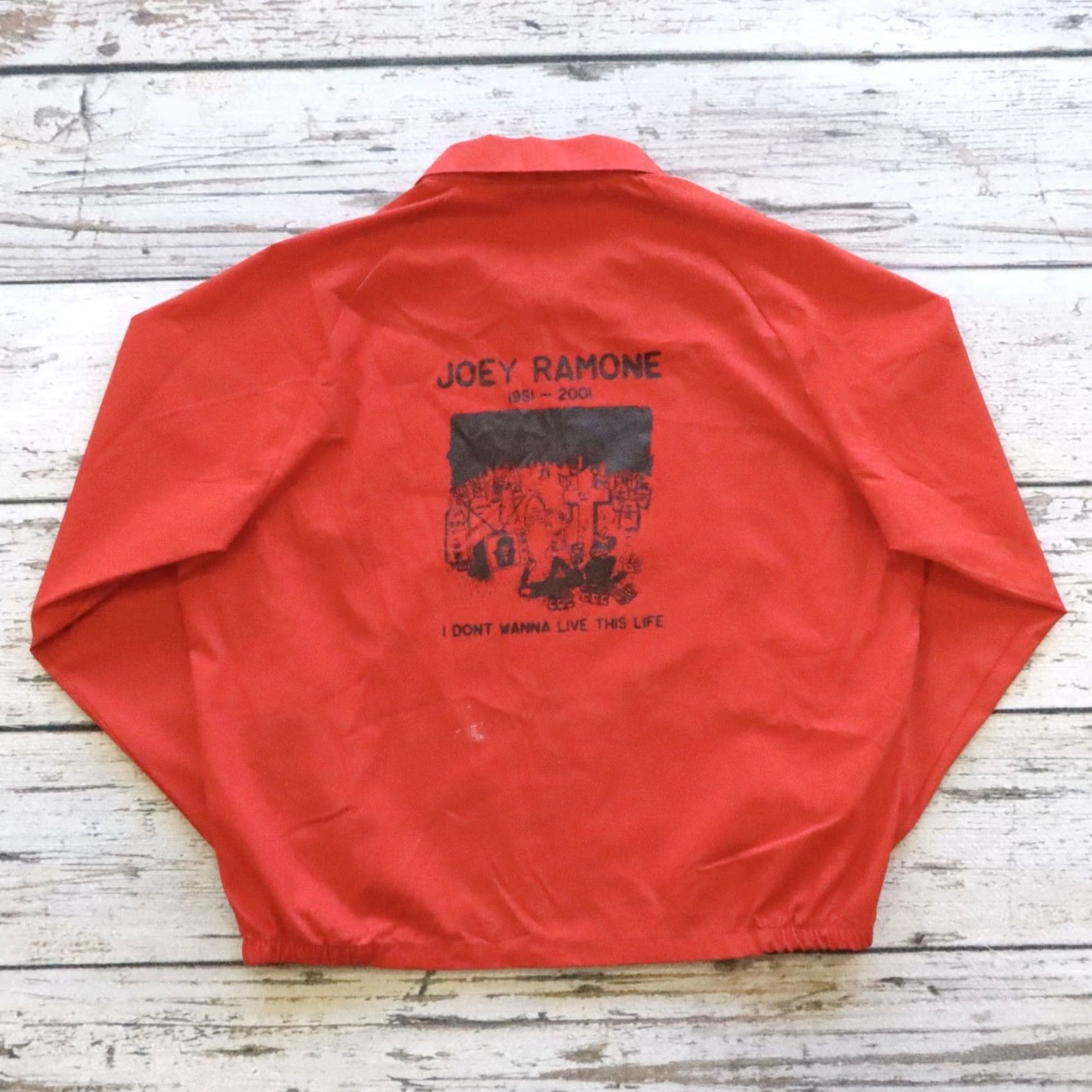 Vintage VINTAGE Sir Jac Jacket M Red Parka Mens Joey Ramone Memorial Size US M / EU 48-50 / 2 - 2 Thumbnail