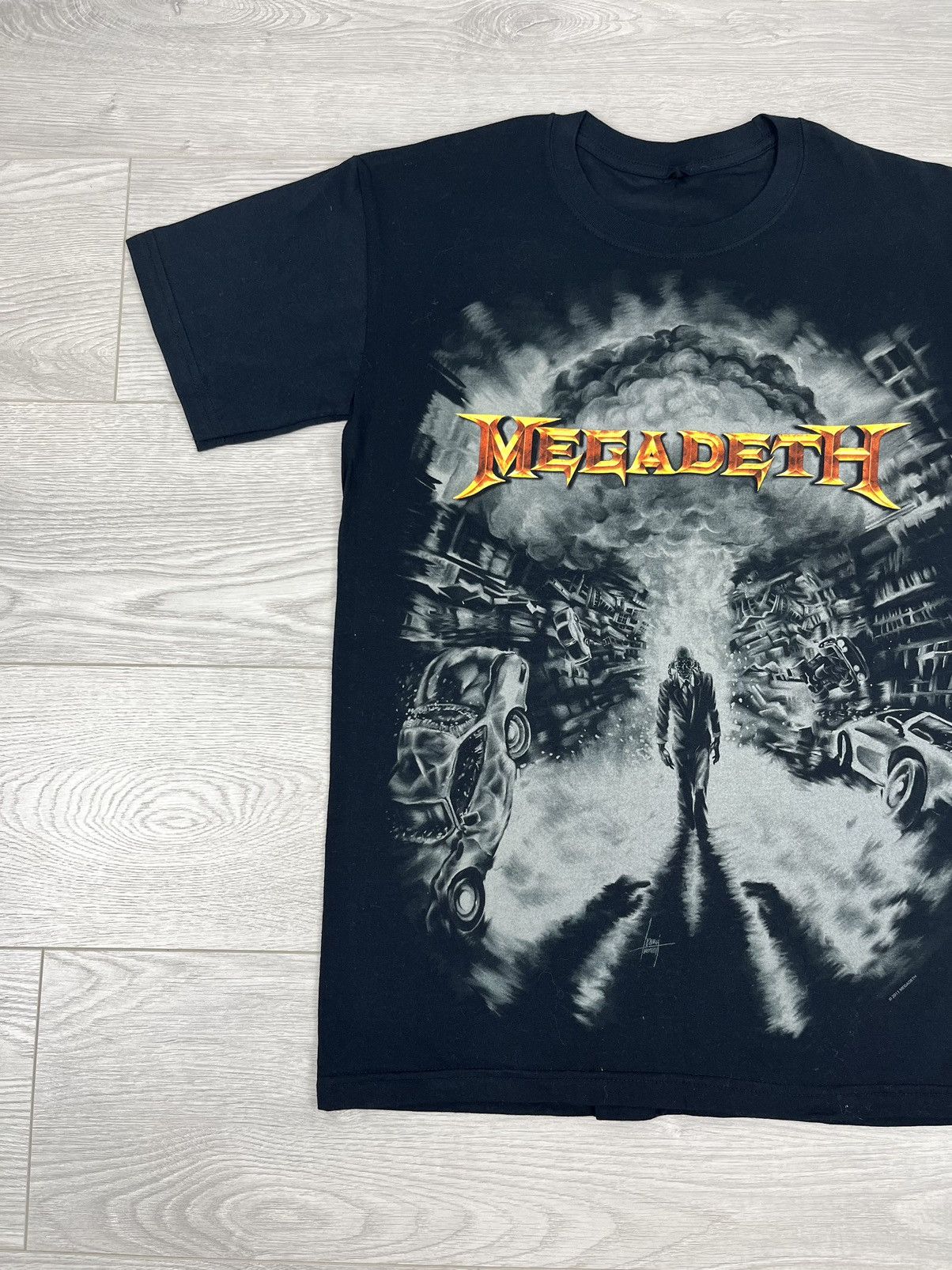 Band Tees Megadeth 2011 Black Print T Shirt M sz Size US M / EU 48-50 / 2 - 3 Thumbnail