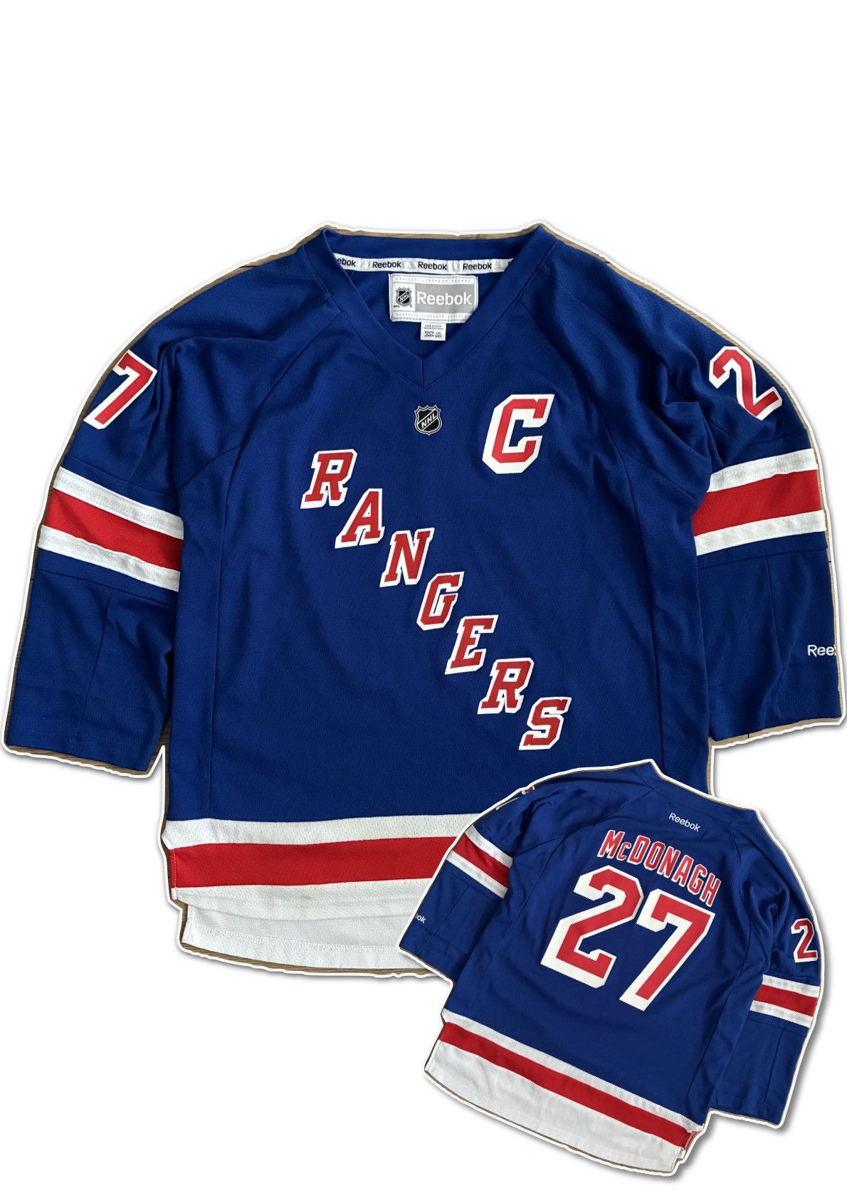 Reebok Reebok New York Rangers McDonagh NHL Jersey Hockey longsleev Size US M / EU 48-50 / 2 - 1 Thumbnail