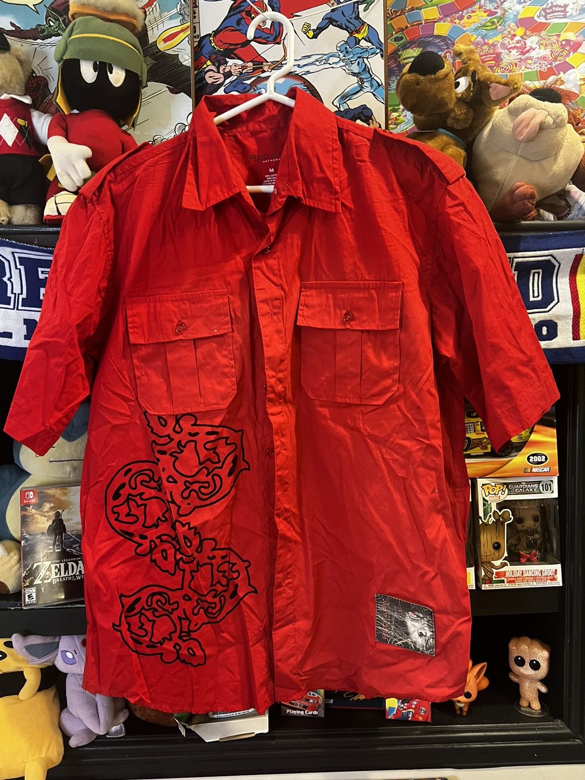 Affliction Beautiful Red Ape Affliction Style Short Sleeve Button Up Size US M / EU 48-50 / 2 - 5 Thumbnail