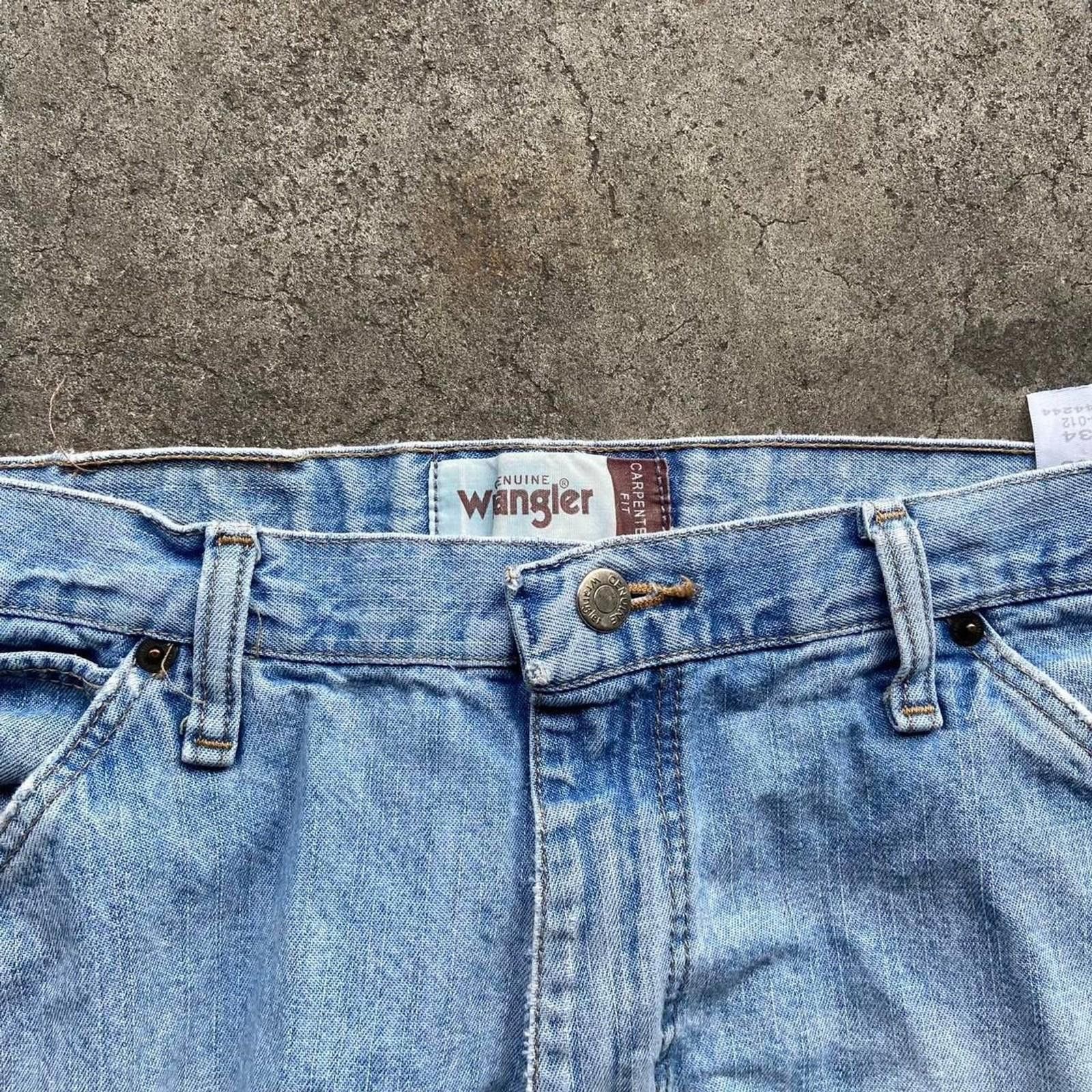 Wrangler Wrangler Carpernter Pants Faded Denim Wash Size 32x34 Size US 32 / EU 48 - 2 Thumbnail
