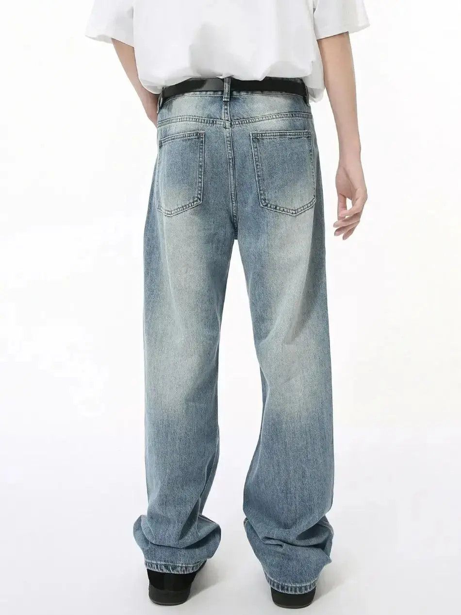 Japanese Brand Retro loose wide leg casual jeans Size US 32 / EU 48 - 3 Thumbnail