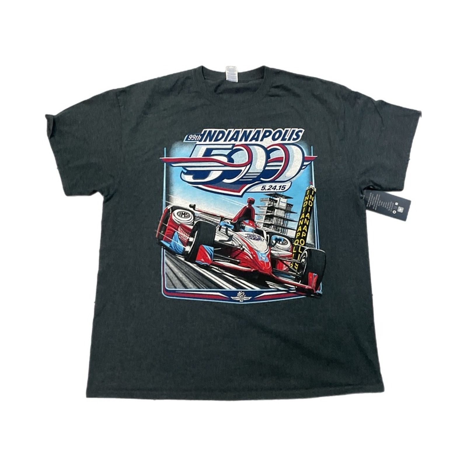 Gildan 2015 Indianapolis Indy 500 T-Shirt Size US XL / EU 56 / 4 - 1 Thumbnail
