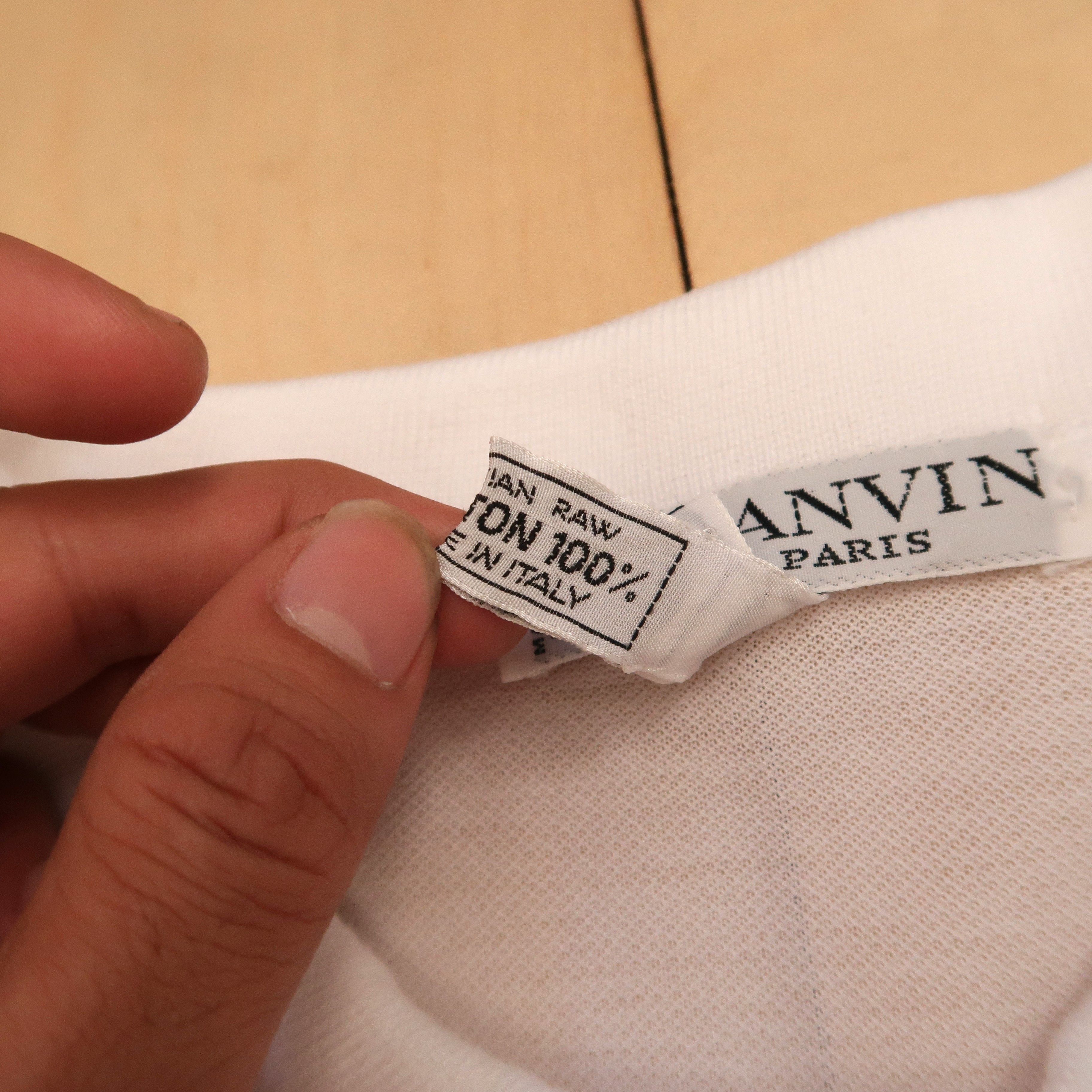 Lanvin 80s Vintage Lanvin Paris Egypt Cotton Polo Shirt Size US M / EU 48-50 / 2 - 7 Thumbnail