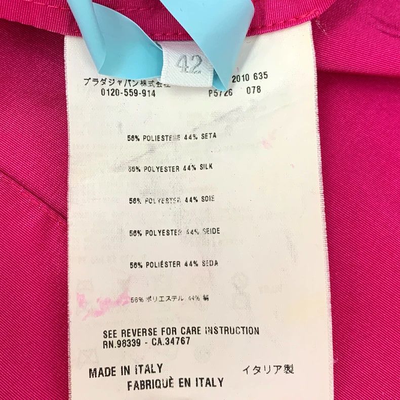 Prada Prada Pink round-neck single-breasted long-sleeved jacket Size M / US 6-8 / IT 42-44 - 6 Thumbnail