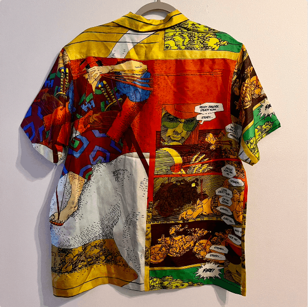 Supreme Supreme Ronin Silk Short-Sleeve Shirt 'Gold' Size US L / EU 52-54 / 3 - 2 Thumbnail