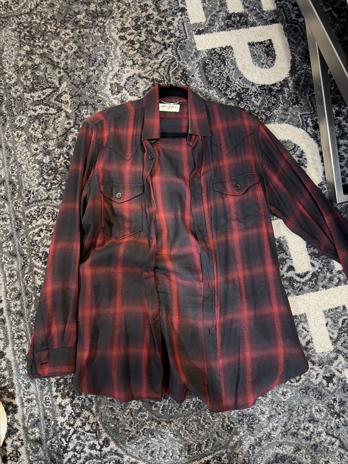 Saint Laurent Paris Saint Laurent Paris Western Shirt Classic Size US M / EU 48-50 / 2 - 2 Thumbnail