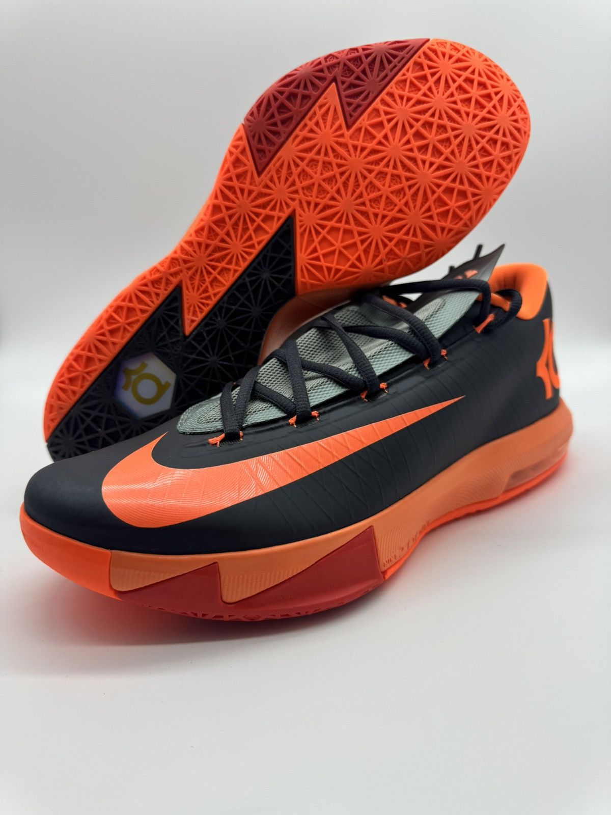 Nike Nike KD 6 KD6 Neutral Orange Black Men s Size 11.5 Grailed