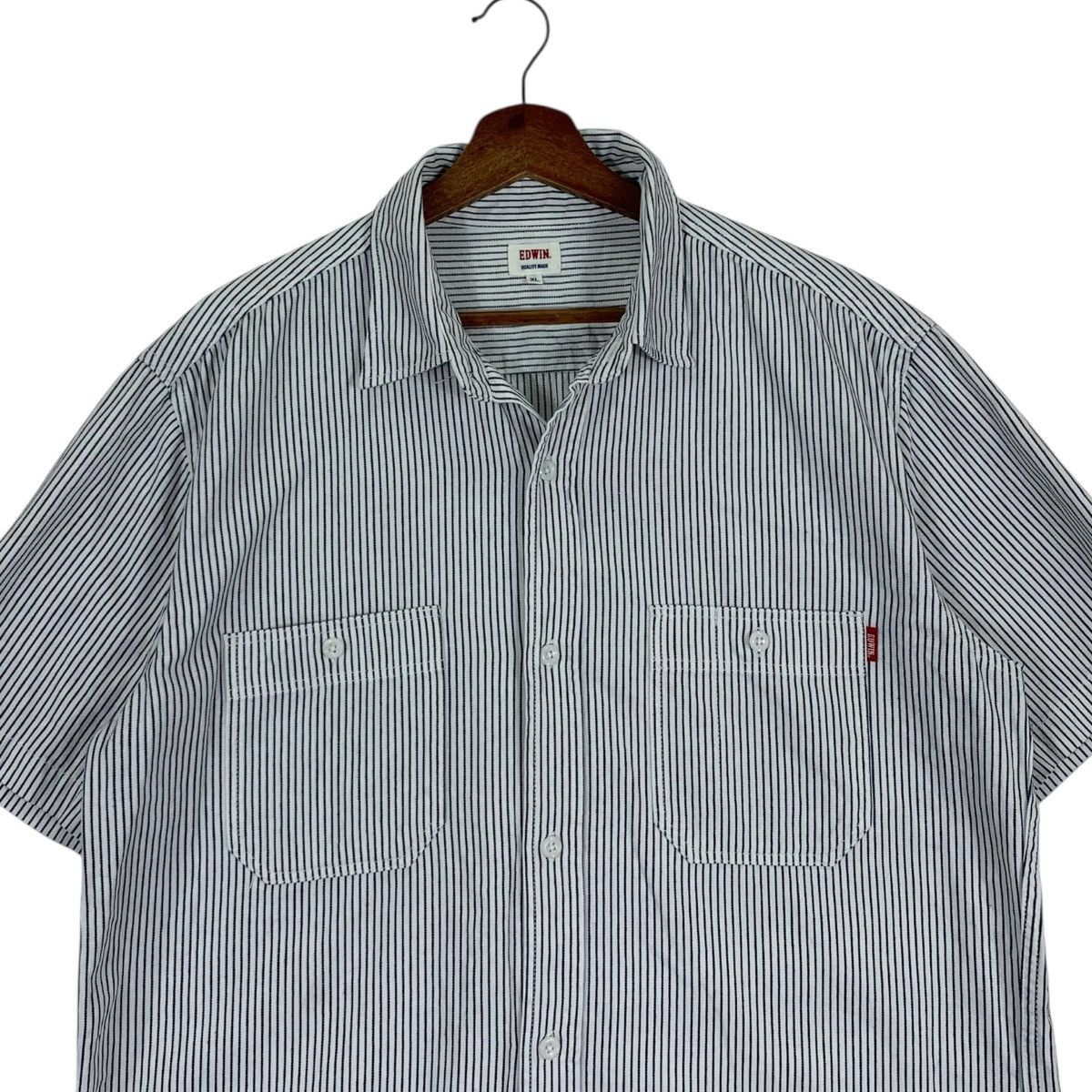 Edwin Vintage Edwin Short Sleeve Button Up Shirt Size US XL / EU 56 / 4 - 2 Thumbnail
