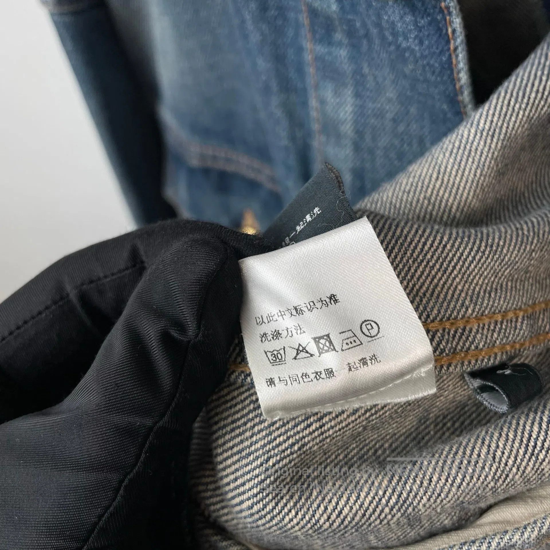 Celine CELINE Blue Washed Logo Letter Embroidered Cotton Collar S Size US S / EU 44-46 / 1 - 9 Thumbnail