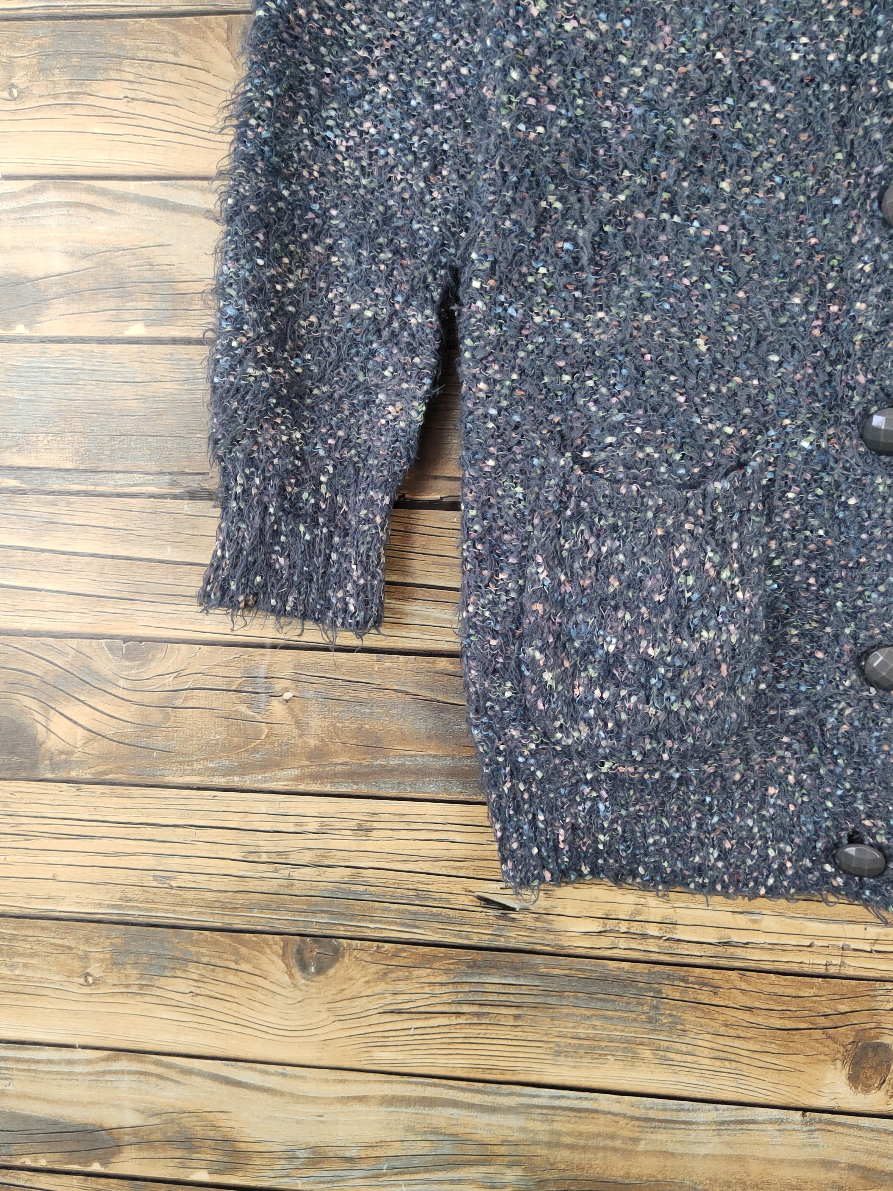 Japanese Brand × Vintage 31 Sons de Mode Gray Shag Shaggy Fur Mohair Knitwear #W972 Size M / US 6-8 / IT 42-44 - 4 Thumbnail