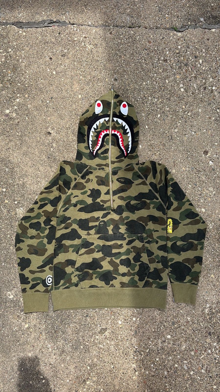 Bape Half Full Zip Hoodie
