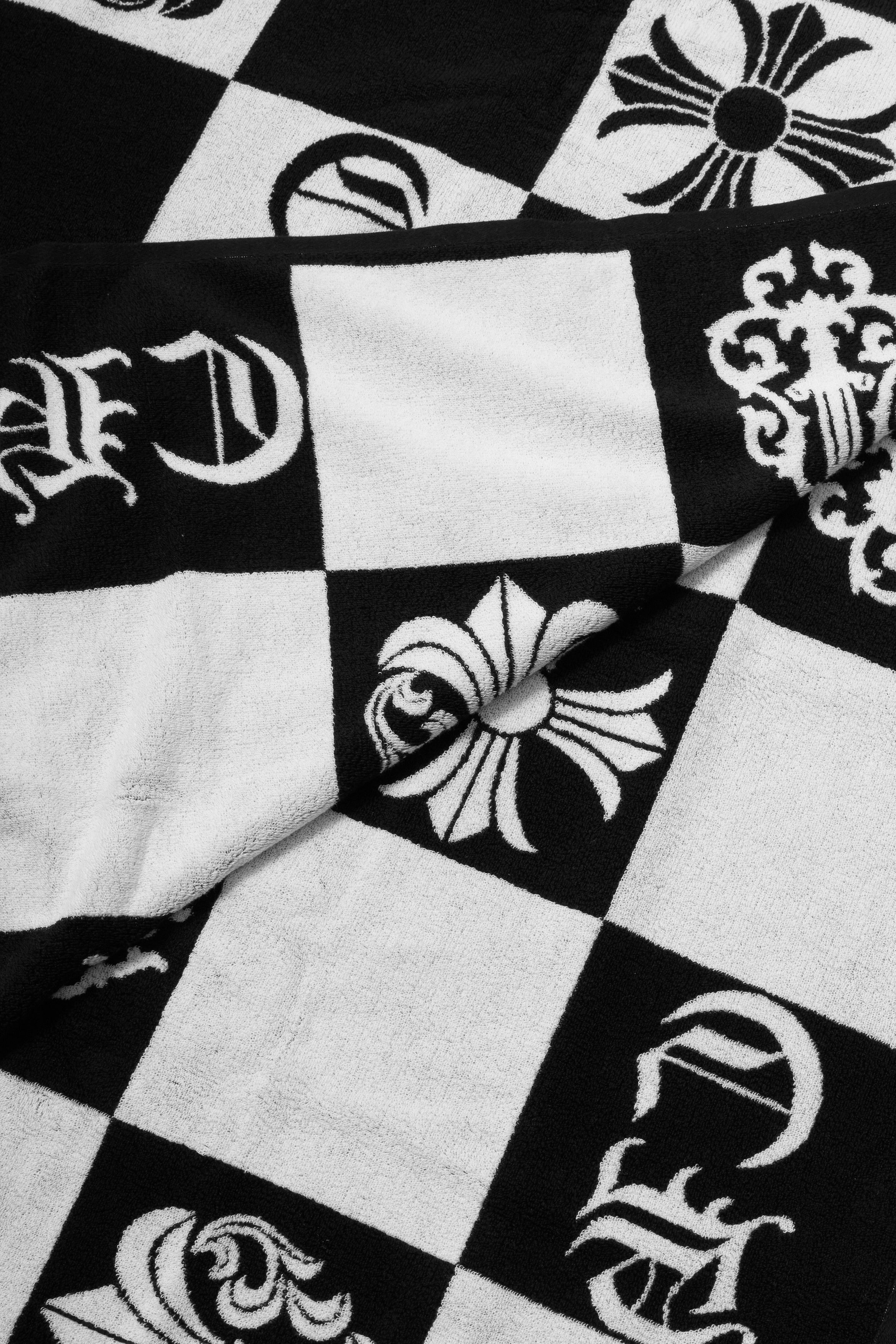 Chrome Hearts Chrome Hearts Large Logo Checkered Beach Towel Size ONE SIZE - 4 Thumbnail