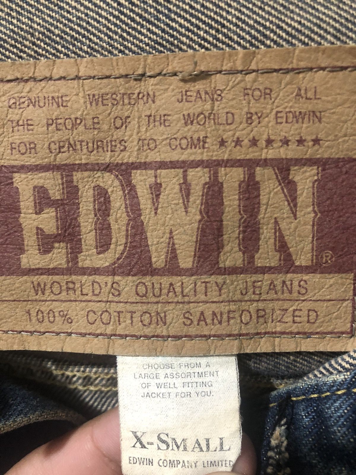 Edwin × Vintage VTG x DENIM x JACKET EDWIN Size XS / US 0-2 / IT 36-38 - 4 Thumbnail