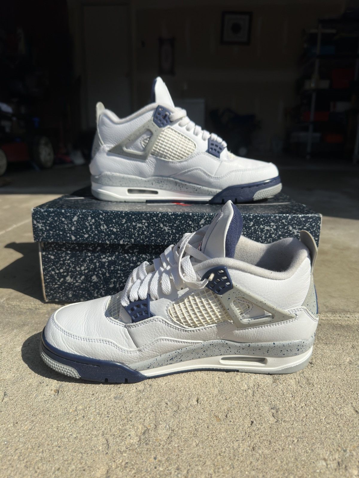 Jordan Brand Jordan 4 Retro Midnight Navy Size US 9.5 / EU 42-43 - 2 Thumbnail