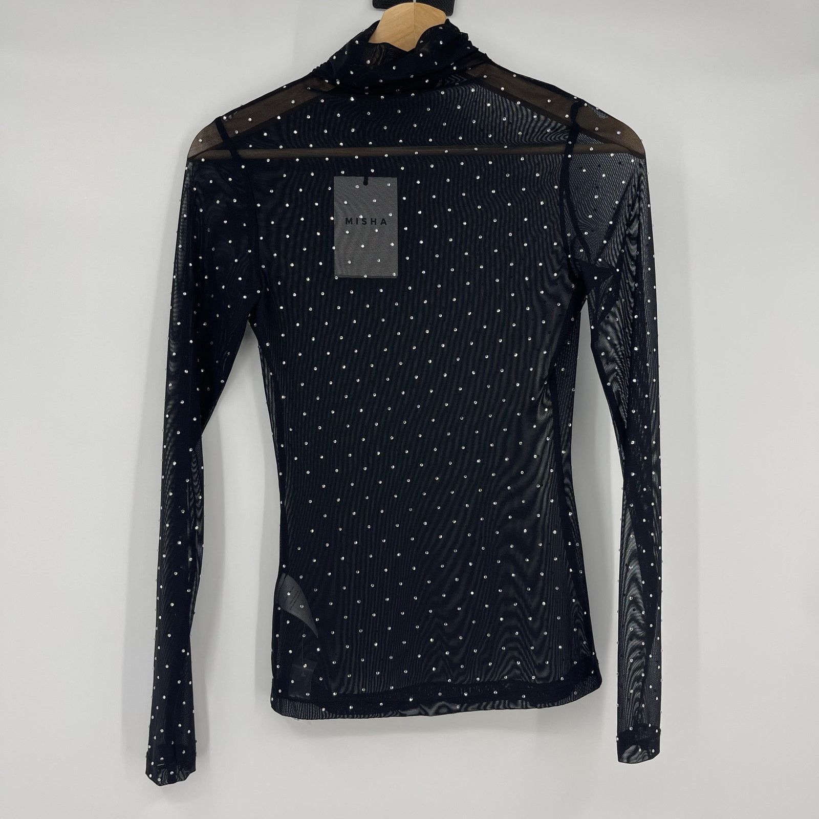 Other MISHA | NWT Diamante Sandra Mesh Top XS Size XS / US 0-2 / IT 36-38 - 4 Thumbnail