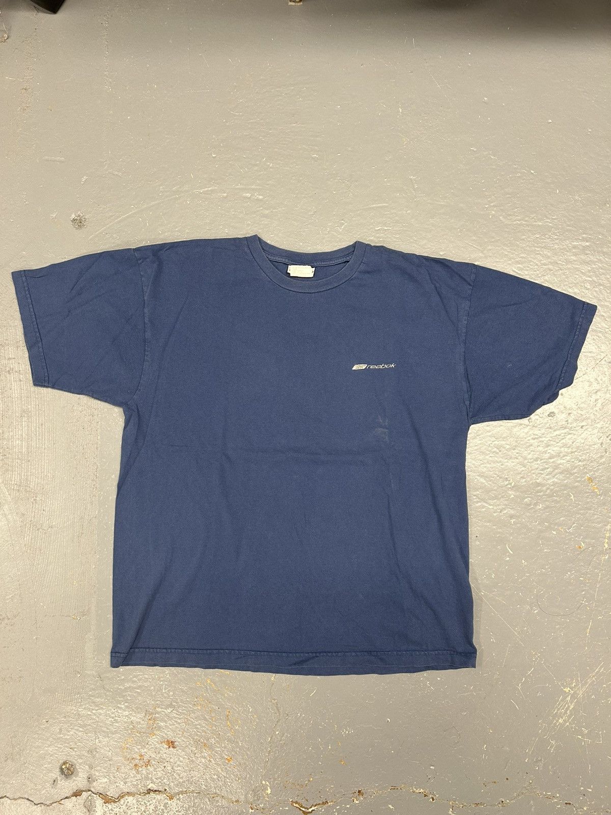 Reebok × Vintage Crazy Vintage Y2K Essential Blue Reebok Logo Tee Shirt Size US L / EU 52-54 / 3 - 1 Thumbnail