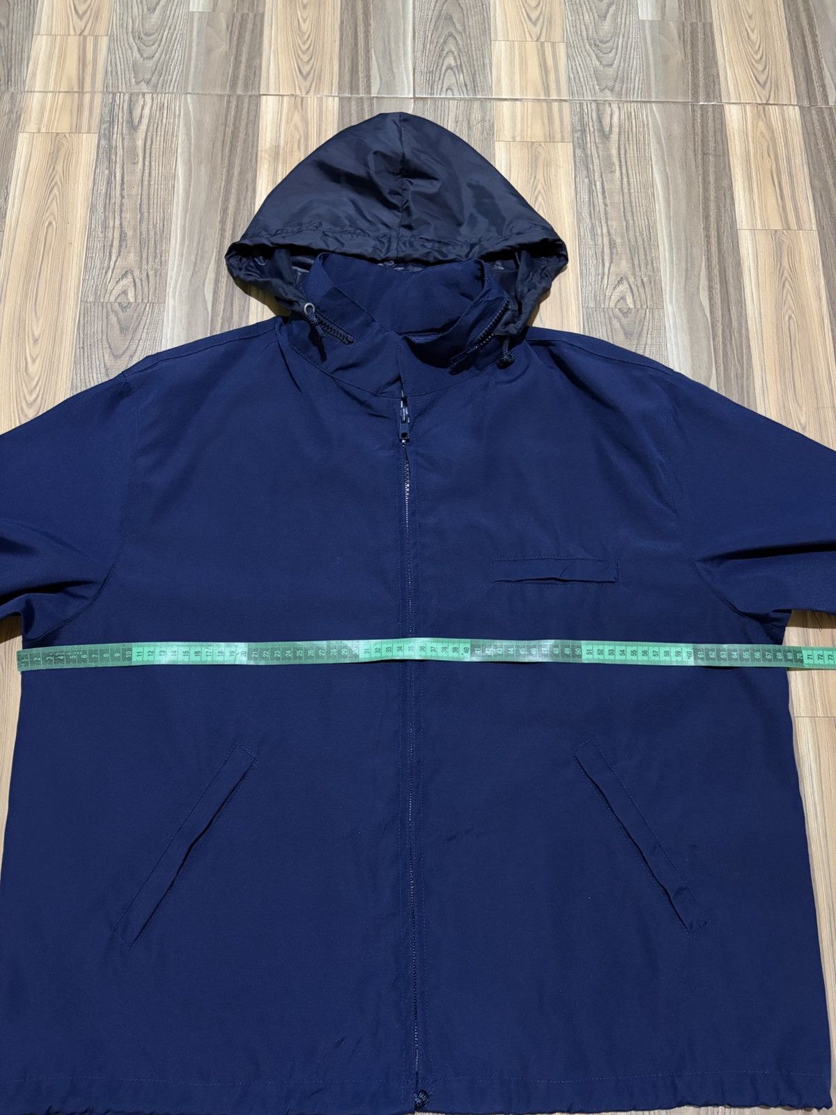 Armani VINTAGE ARMANI JEANS HIDDEN HOODIE JACKET Size US L / EU 52-54 / 3 - 12 Thumbnail
